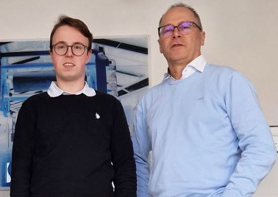 Severin, Schüler der FOS, absolviert erfolgreich Praktikum